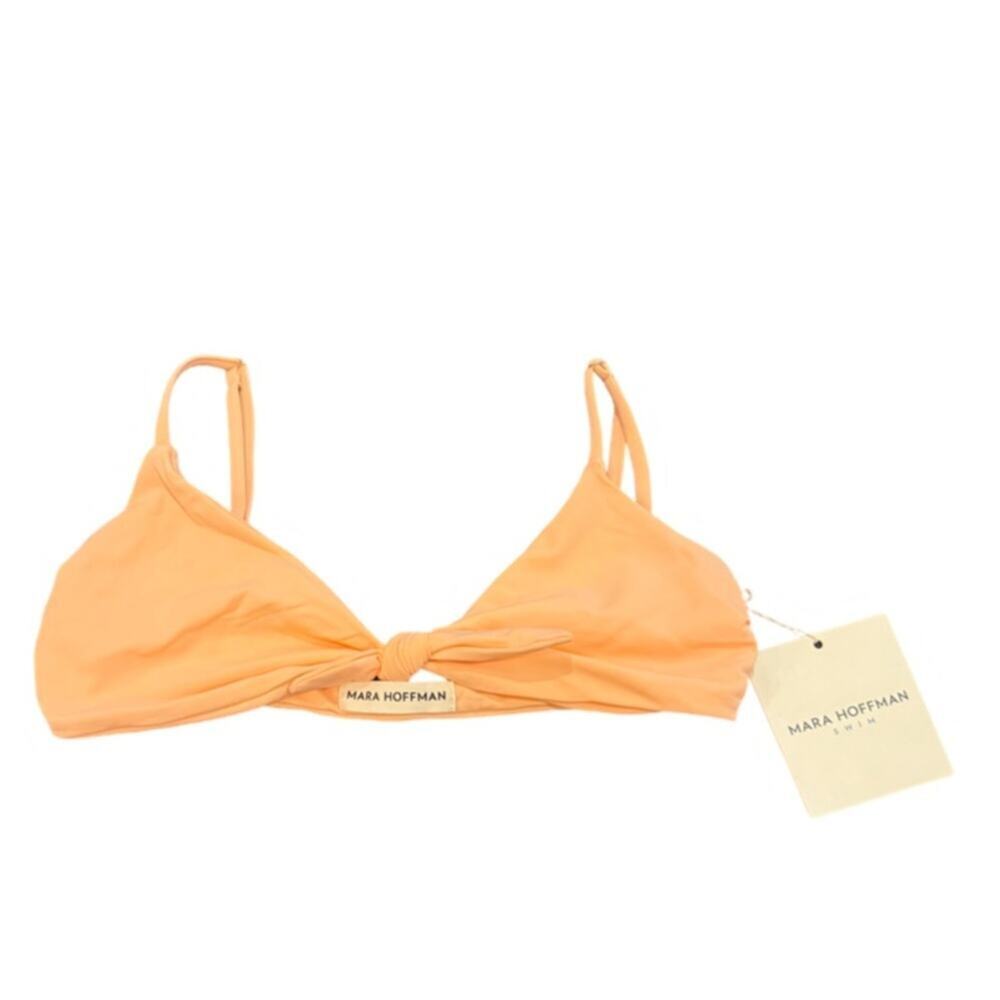 Mara Hoffman Carla Bikini Top - Peach Size S